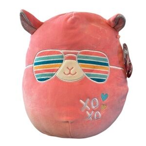 Squishmallows Llama with Striped Sunglasses NEW pavlo pink squish date 2022